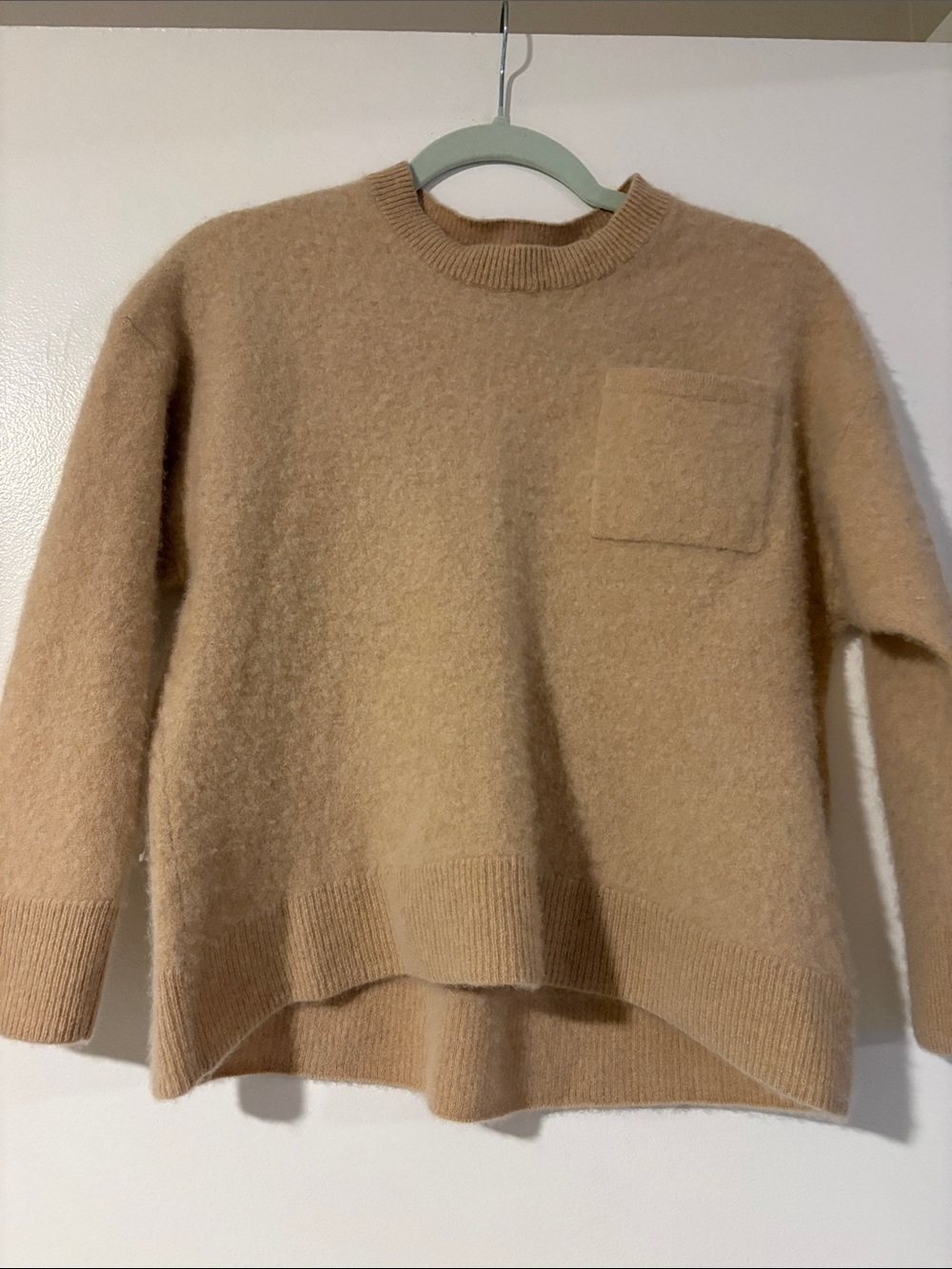 Banana Republic Cashmere Caro Oversized lightweight Sweater Chest Pocket-😽
